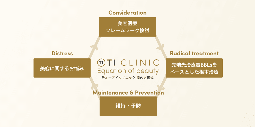 ティーアイクリニック 美の方程式の図